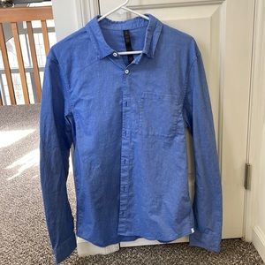 NWOT Blue Lululemon Men’s Casual Dress Shirt Size Medium M